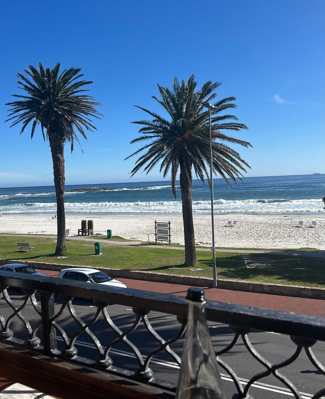 Our American guests sharing their view at Camps Bay Cape Town, on their African Safari